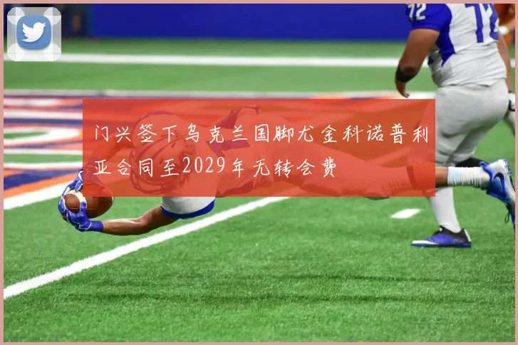 门兴签下乌克兰国脚尤金科诺普利亚合同至2029年无转会费